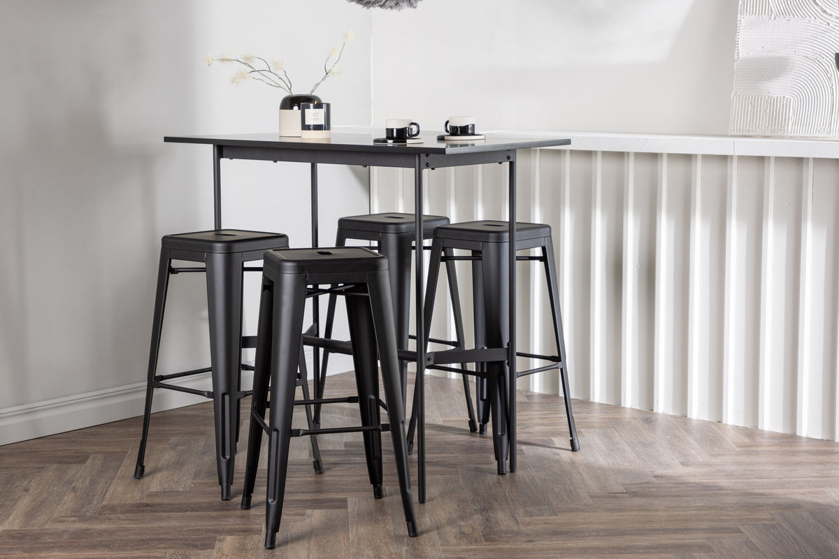 Rax Matbord med Tempe Stolarna – Bord: 105x120x60 Stol: 43x76x43