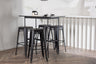 Rax Matbord med Tempe Stolarna – Bord: 105x120x60 Stol: 43x76x43