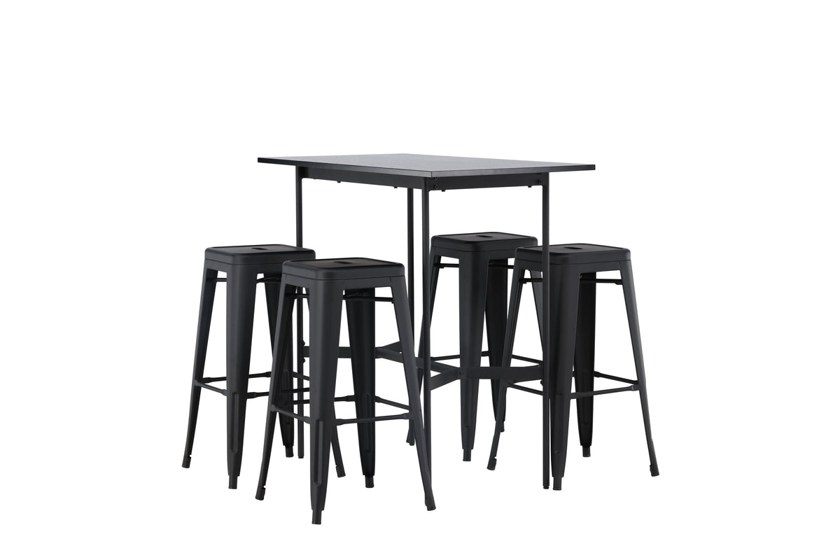 Rax Matbord med Tempe Stolarna – Bord: 105x120x60 Stol: 43x76x43