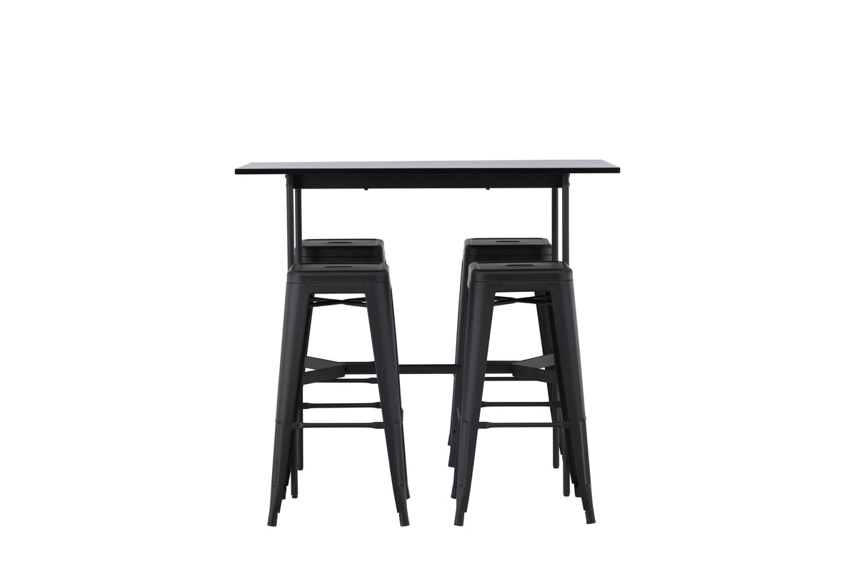 Rax Matbord med Tempe Stolarna – Bord: 105x120x60 Stol: 43x76x43