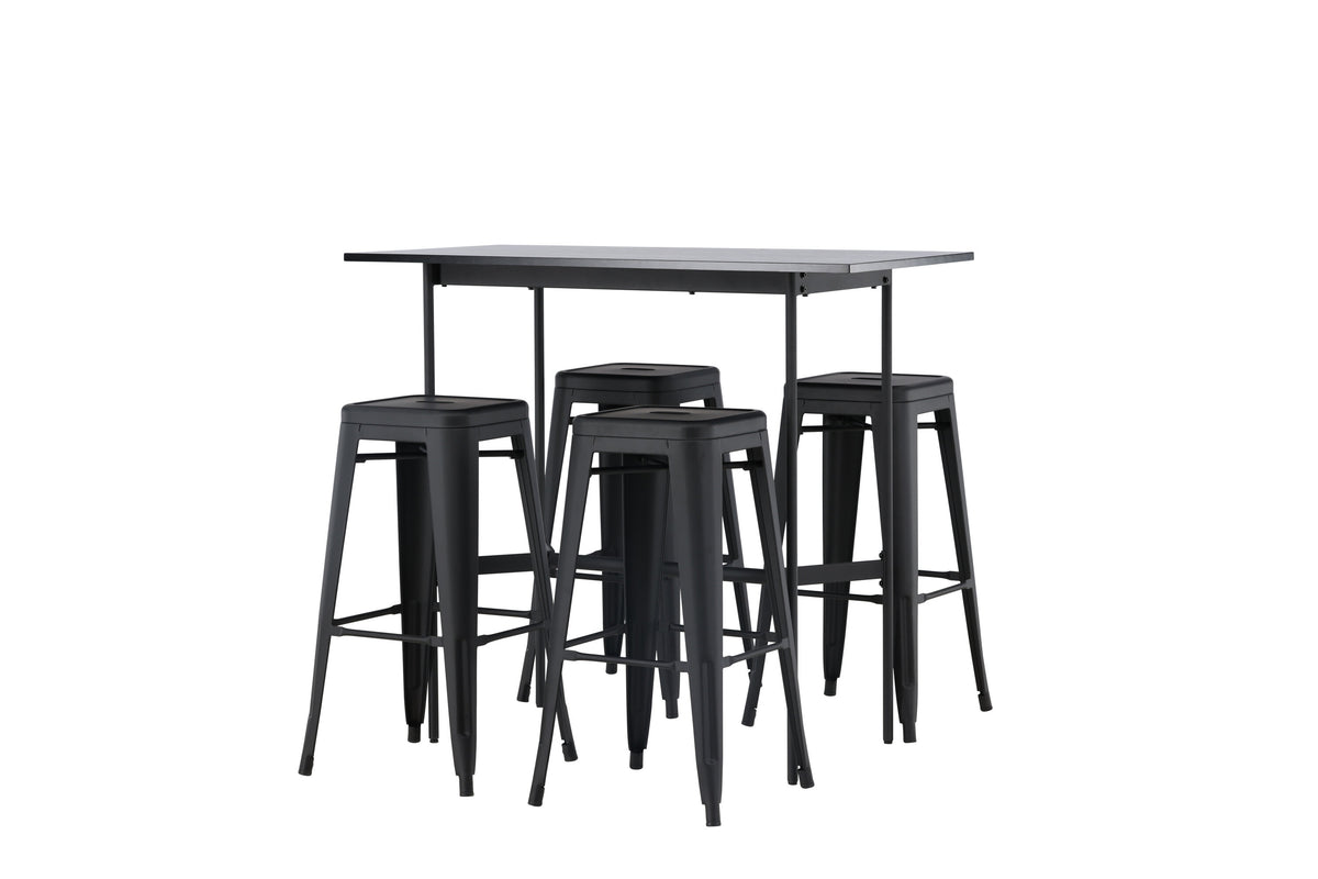 Rax Matbord med Tempe Stolarna – Bord: 105x120x60 Stol: 43x76x43