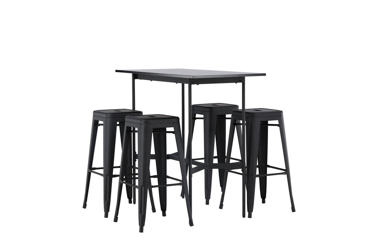 Rax Matbord med Tempe Stolarna – Bord: 105x120x60 Stol: 43x76x43