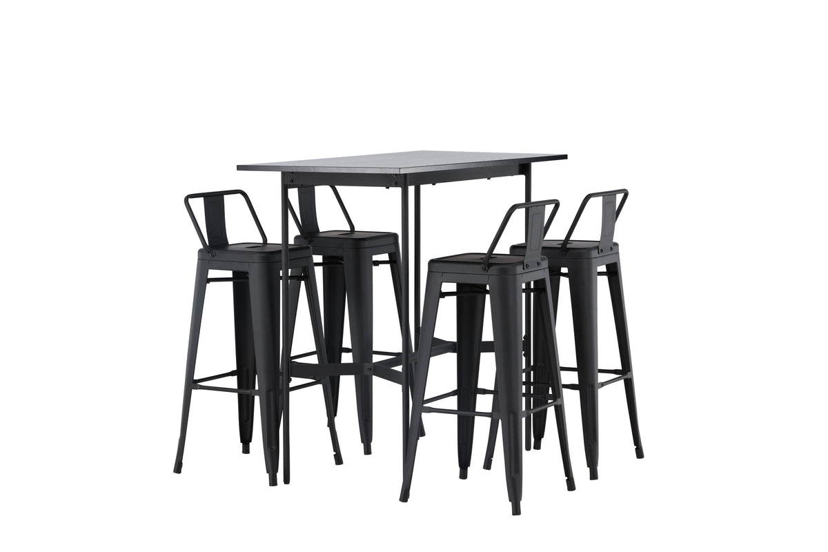 Rax Matbord med Tempe Stolarna – Bord: 105x120x60 Stol: 43x94x43