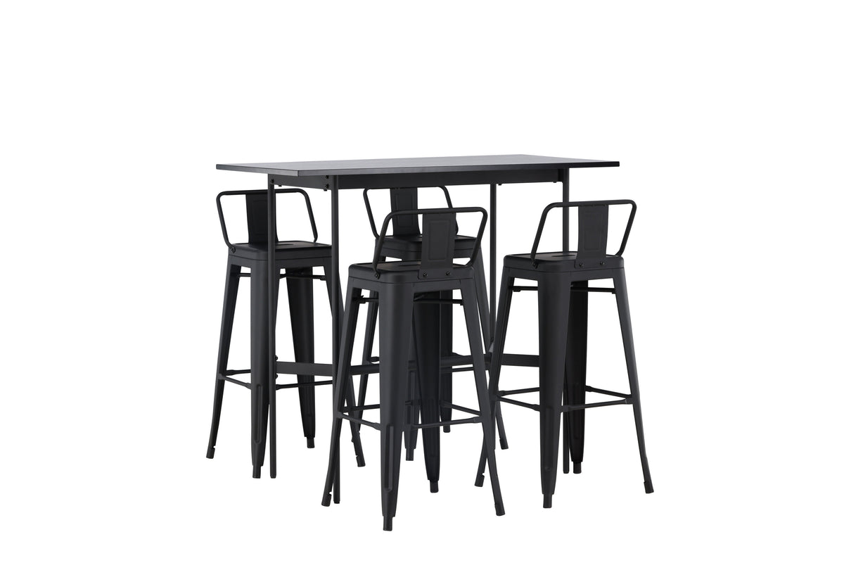 Rax Matbord med Tempe Stolarna – Bord: 105x120x60 Stol: 43x94x43