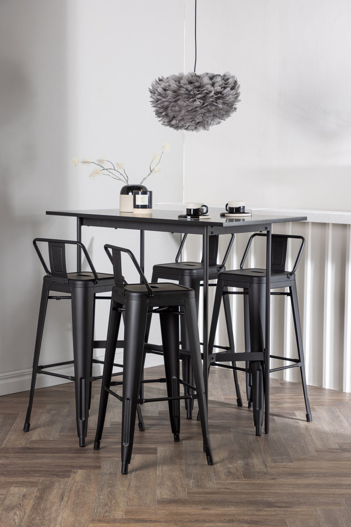 Rax Matbord med Tempe Stolarna – Bord: 105x120x60 Stol: 43x94x43