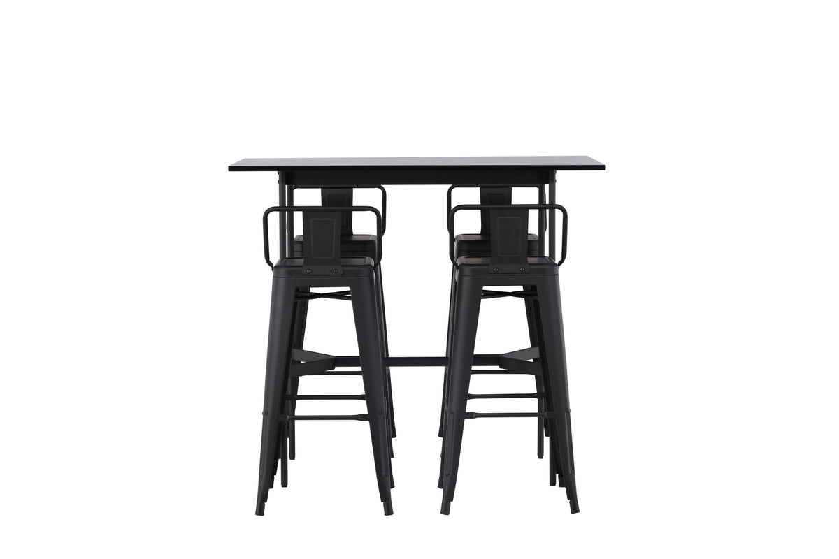 Rax Matbord med Tempe Stolarna – Bord: 105x120x60 Stol: 43x94x43