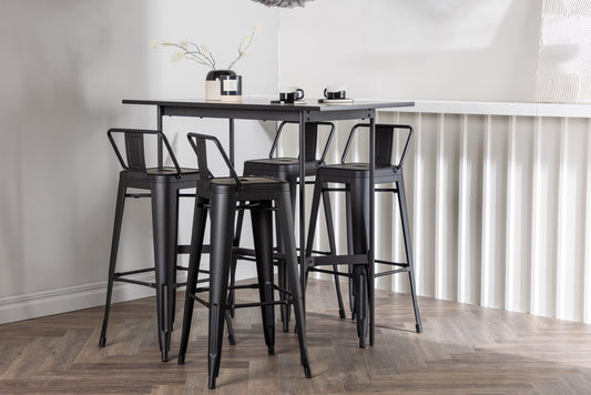 Rax Matbord med Tempe Stolarna – Bord: 105x120x60 Stol: 43x94x43