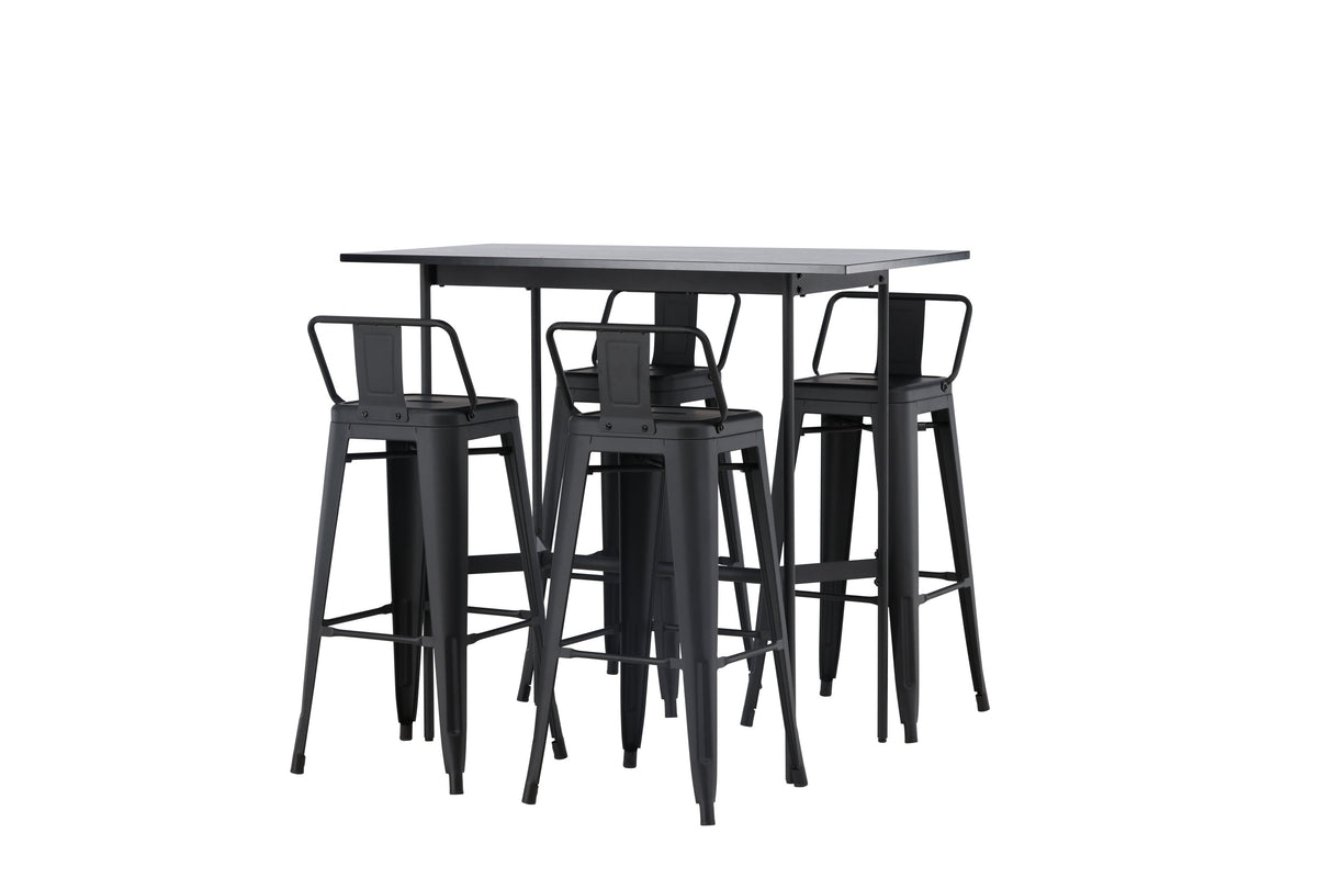 Rax Matbord med Tempe Stolarna – Bord: 105x120x60 Stol: 43x94x43