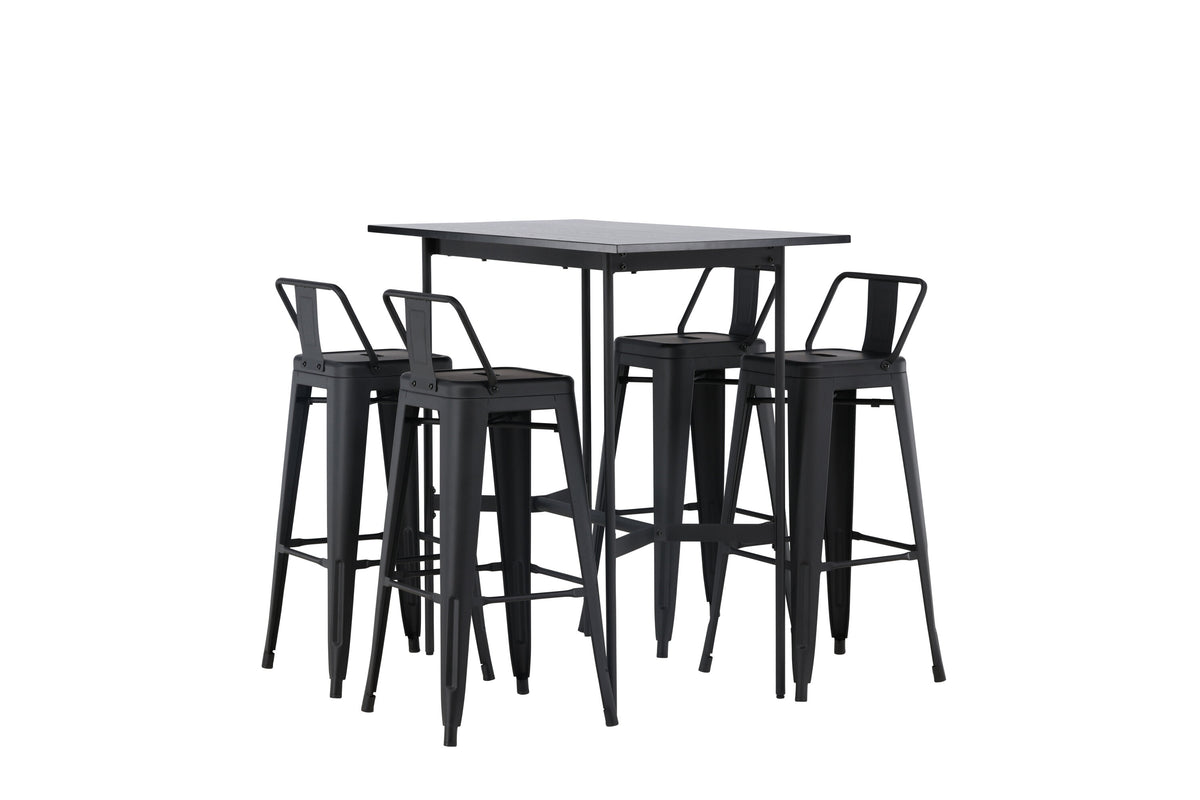 Rax Matbord med Tempe Stolarna – Bord: 105x120x60 Stol: 43x94x43