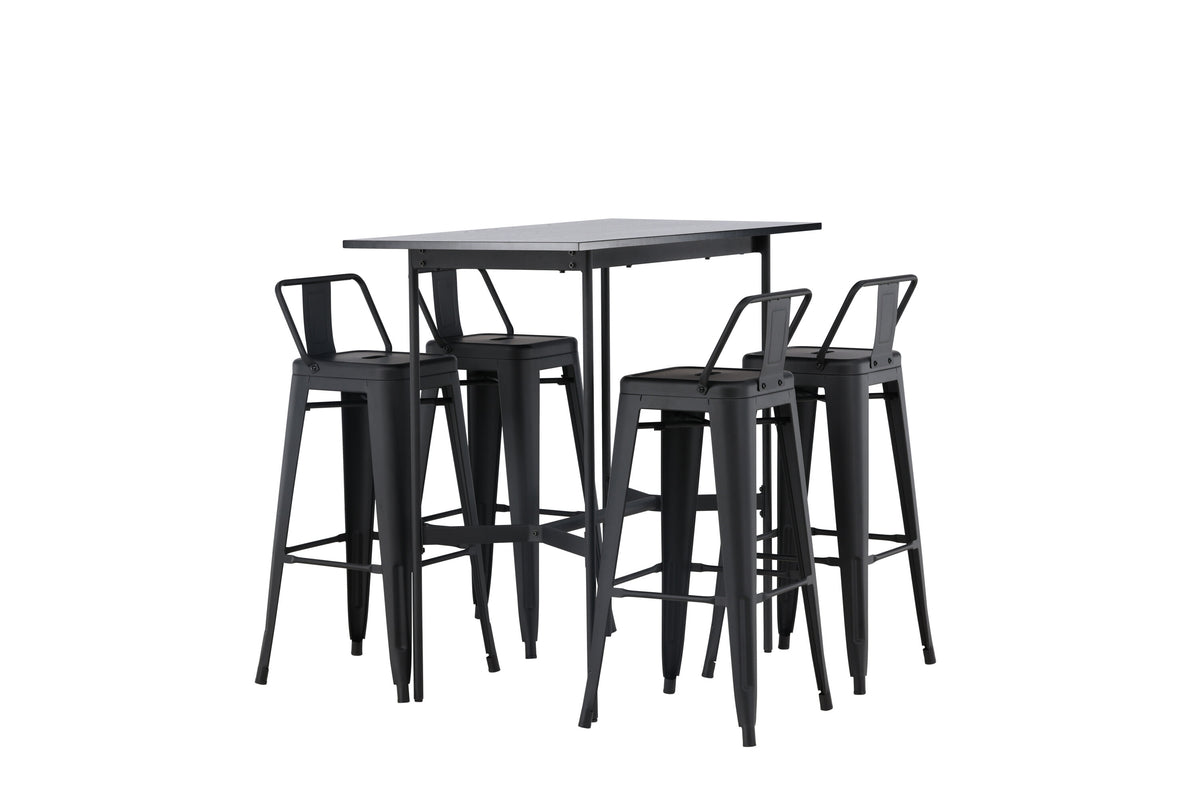 Rax Matbord med Tempe Stolarna – Bord: 105x120x60 Stol: 43x94x43