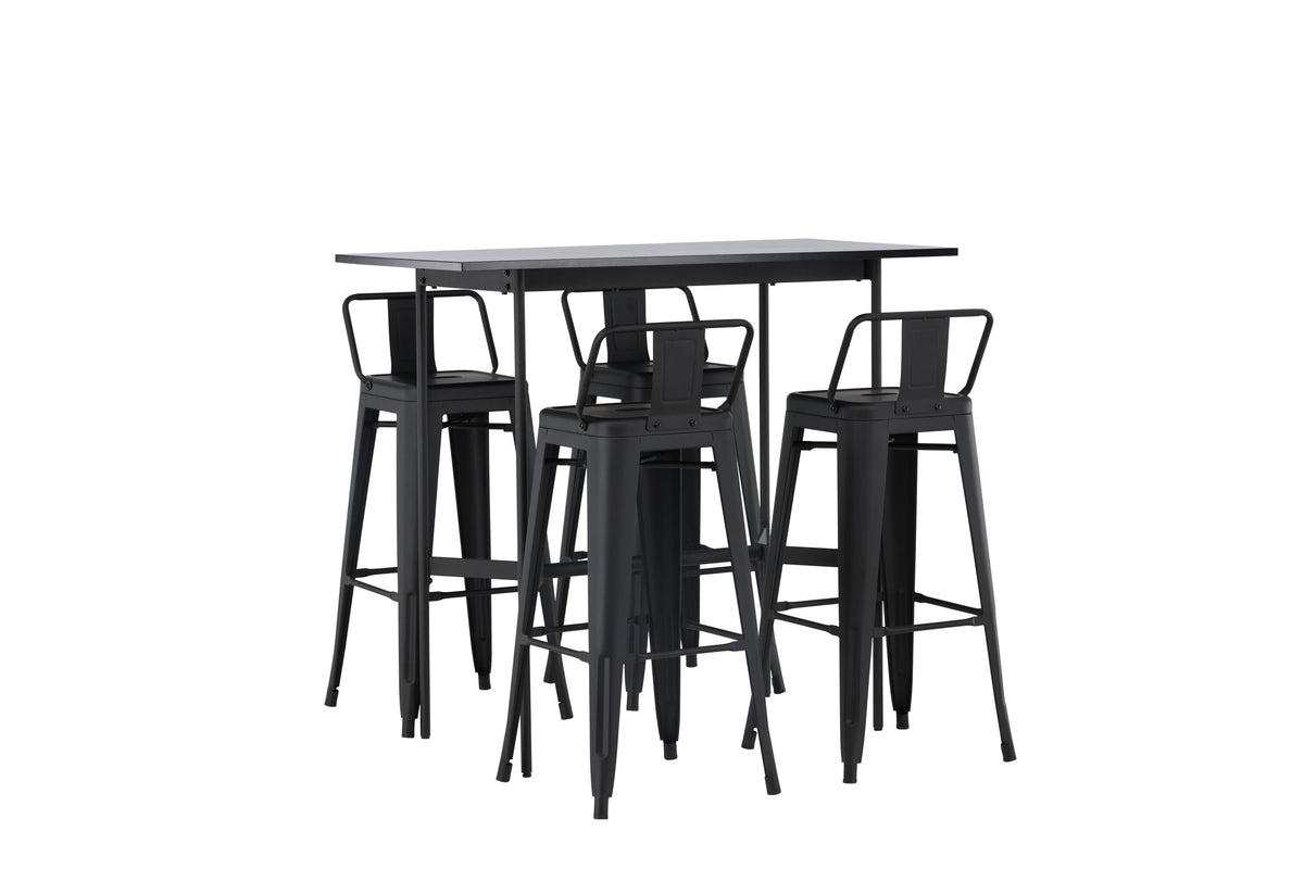 Rax Matbord med Tempe Stolarna – Bord: 105x120x60 Stol: 43x94x43