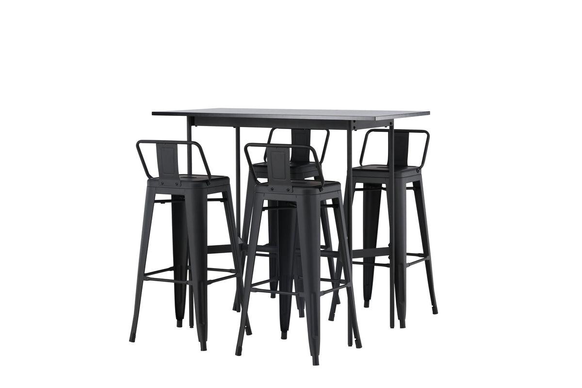 Rax Matbord med Tempe Stolarna – Bord: 105x120x60 Stol: 43x94x43