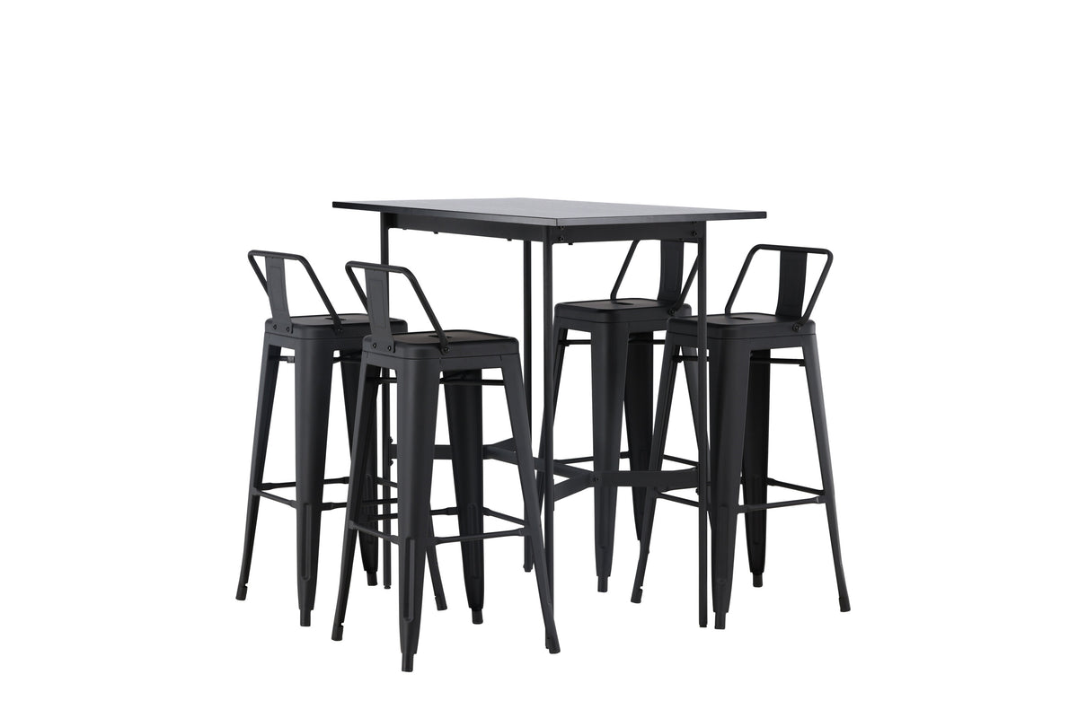 Rax Matbord med Tempe Stolarna – Bord: 105x120x60 Stol: 43x94x43