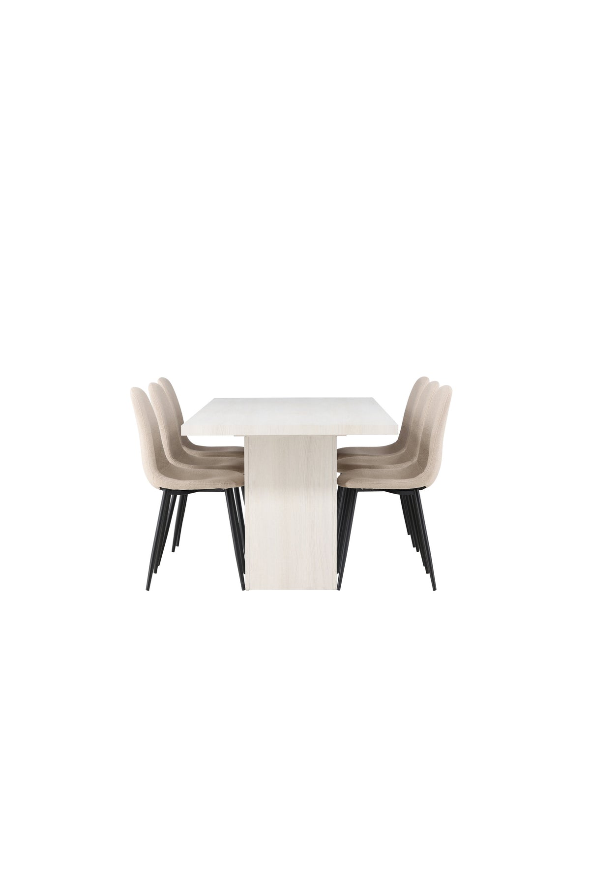 Olga Matbord med Polar Stolarna – Bord: 75x200x90 Stol: 52x90x45
