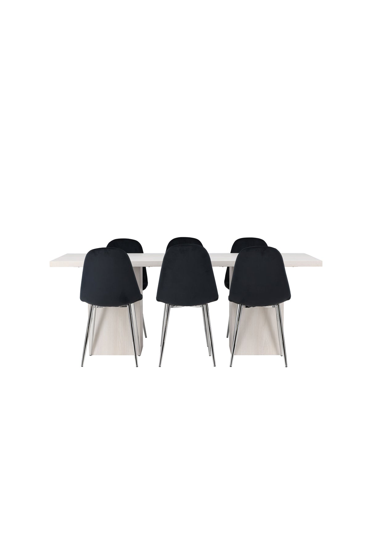 Olga Matbord med Polar Stolarna – Bord: 75x200x90 Stol: 52x90x45