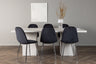Olga Matbord med Polar Stolarna – Bord: 75x200x90 Stol: 52x90x45