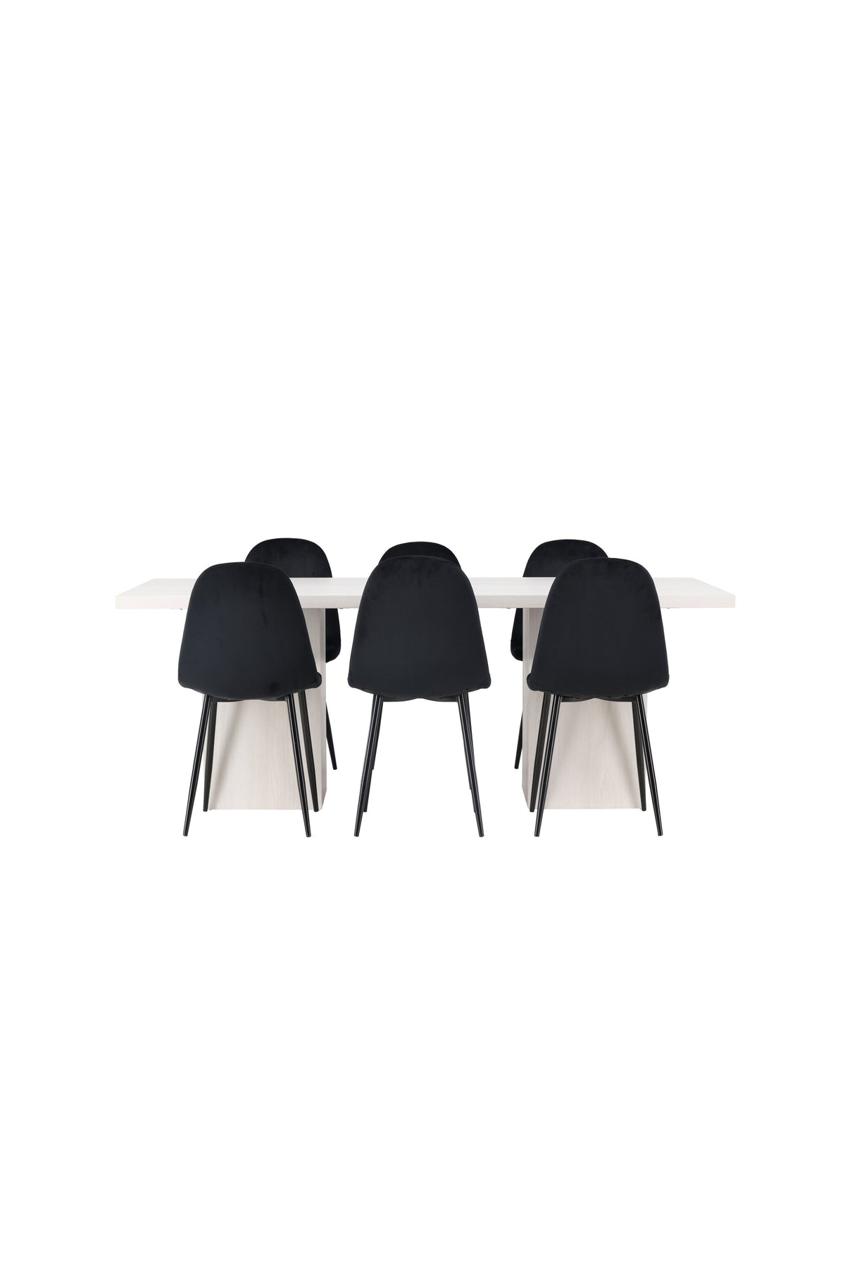 Olga Matbord med Polar Stolarna – Bord: 75x200x90 Stol: 53,3x88x44