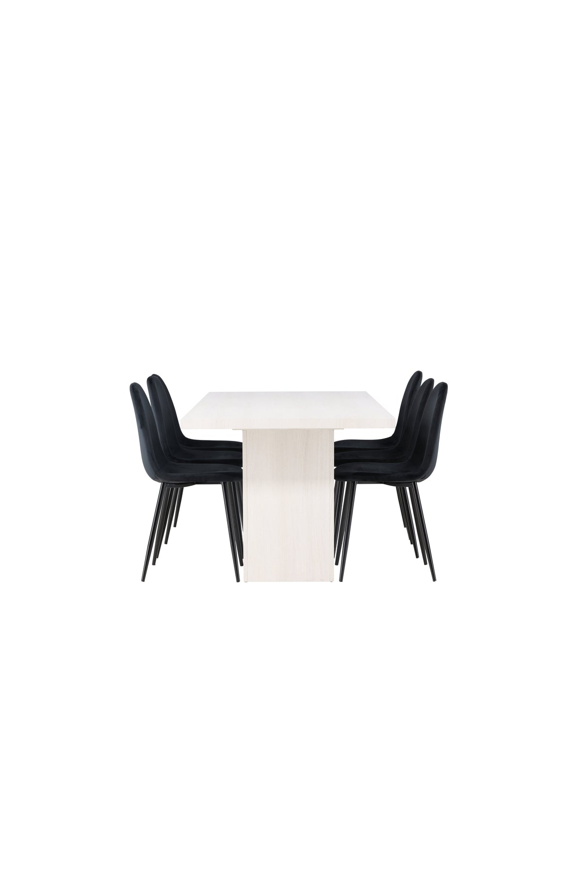 Olga Matbord med Polar Stolarna – Bord: 75x200x90 Stol: 53,3x88x44