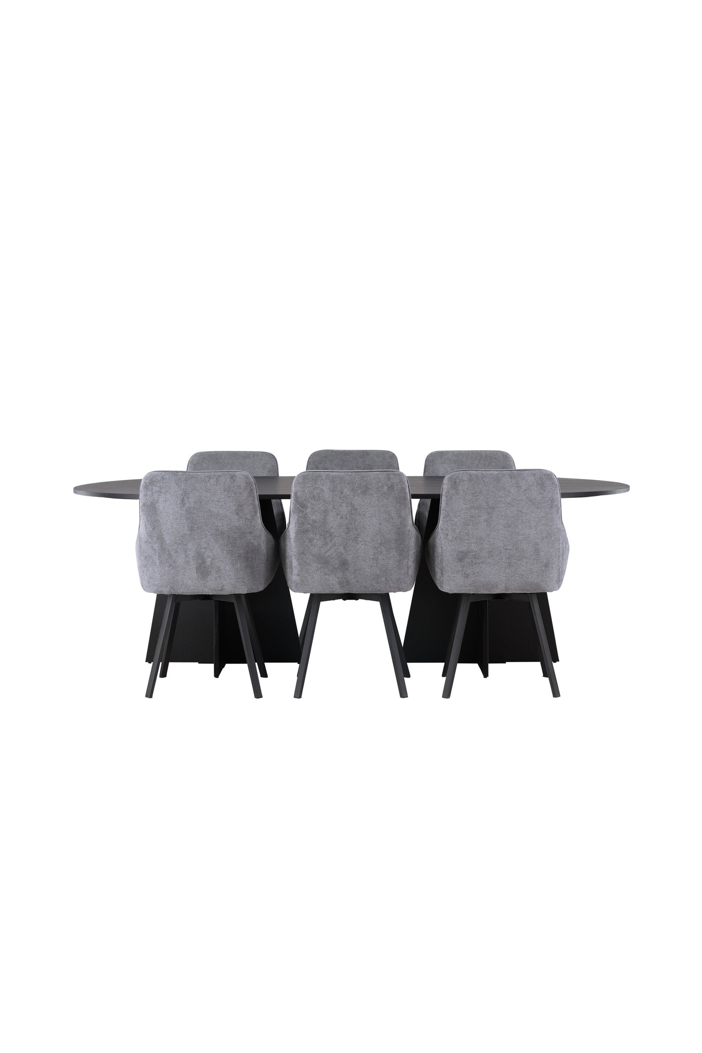 Bootcut Matbord med Rosie Stolarna – Bord: 75x230x115 Stol: 60x88x55