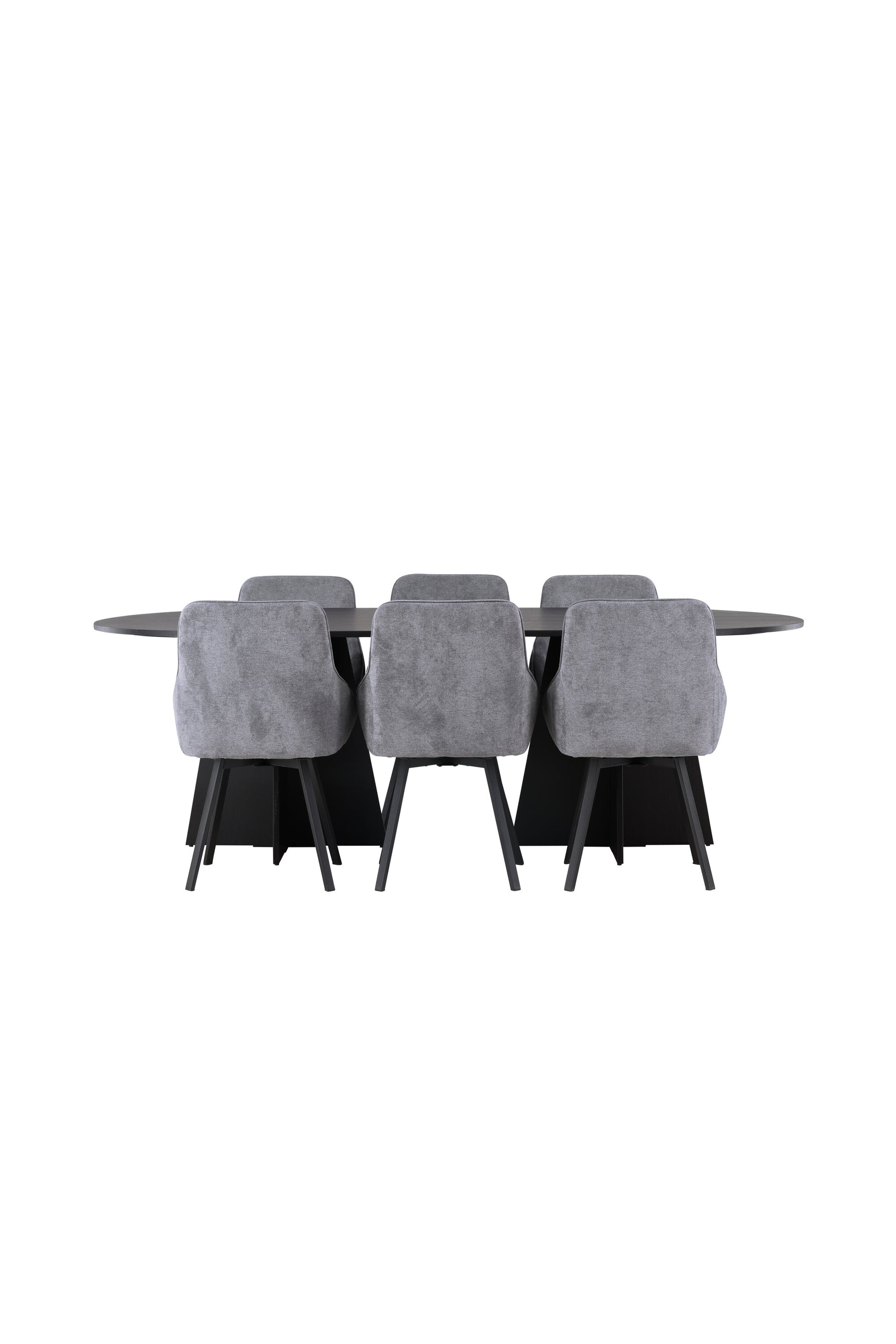 Bootcut Matbord med Rosie Stolarna – Bord: 75x230x115 Stol: 60x88x55