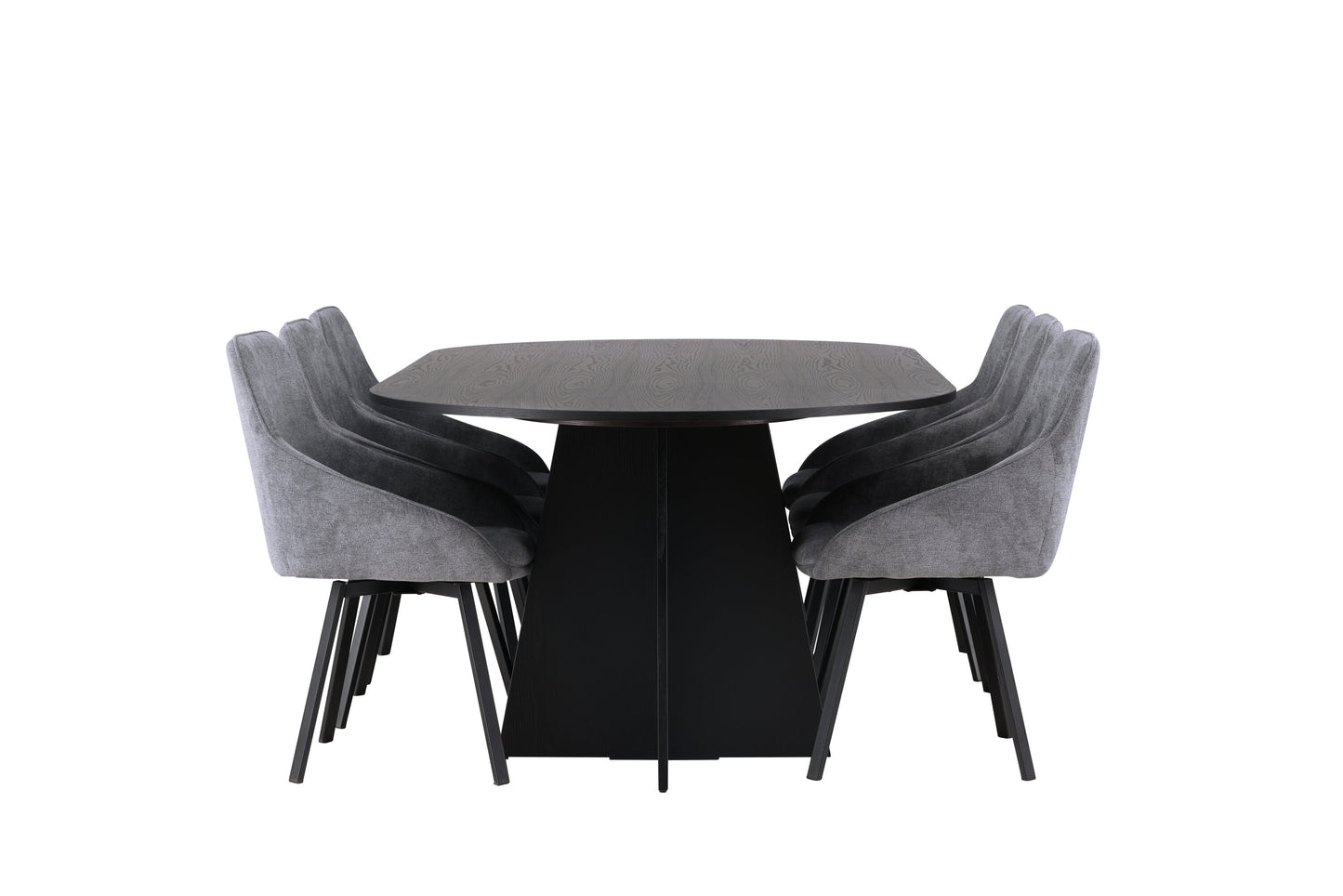 Bootcut Matbord med Rosie Stolarna – Bord: 75x230x115 Stol: 60x88x55