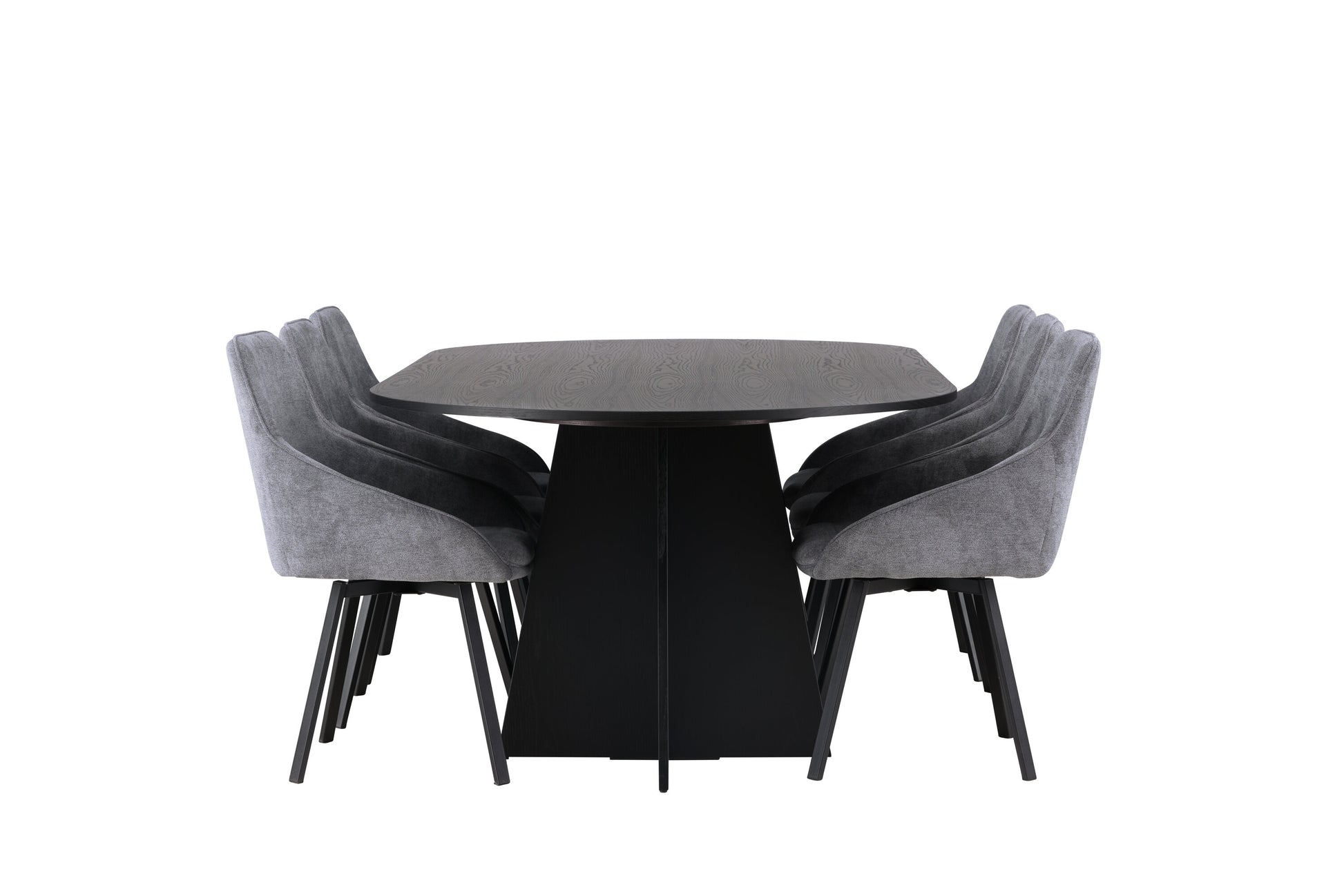 Bootcut Matbord med Rosie Stolarna – Bord: 75x230x115 Stol: 60x88x55