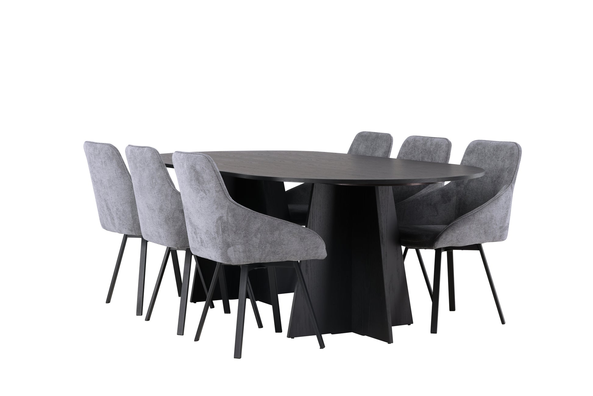 Bootcut Matbord med Rosie Stolarna – Bord: 75x230x115 Stol: 60x88x55