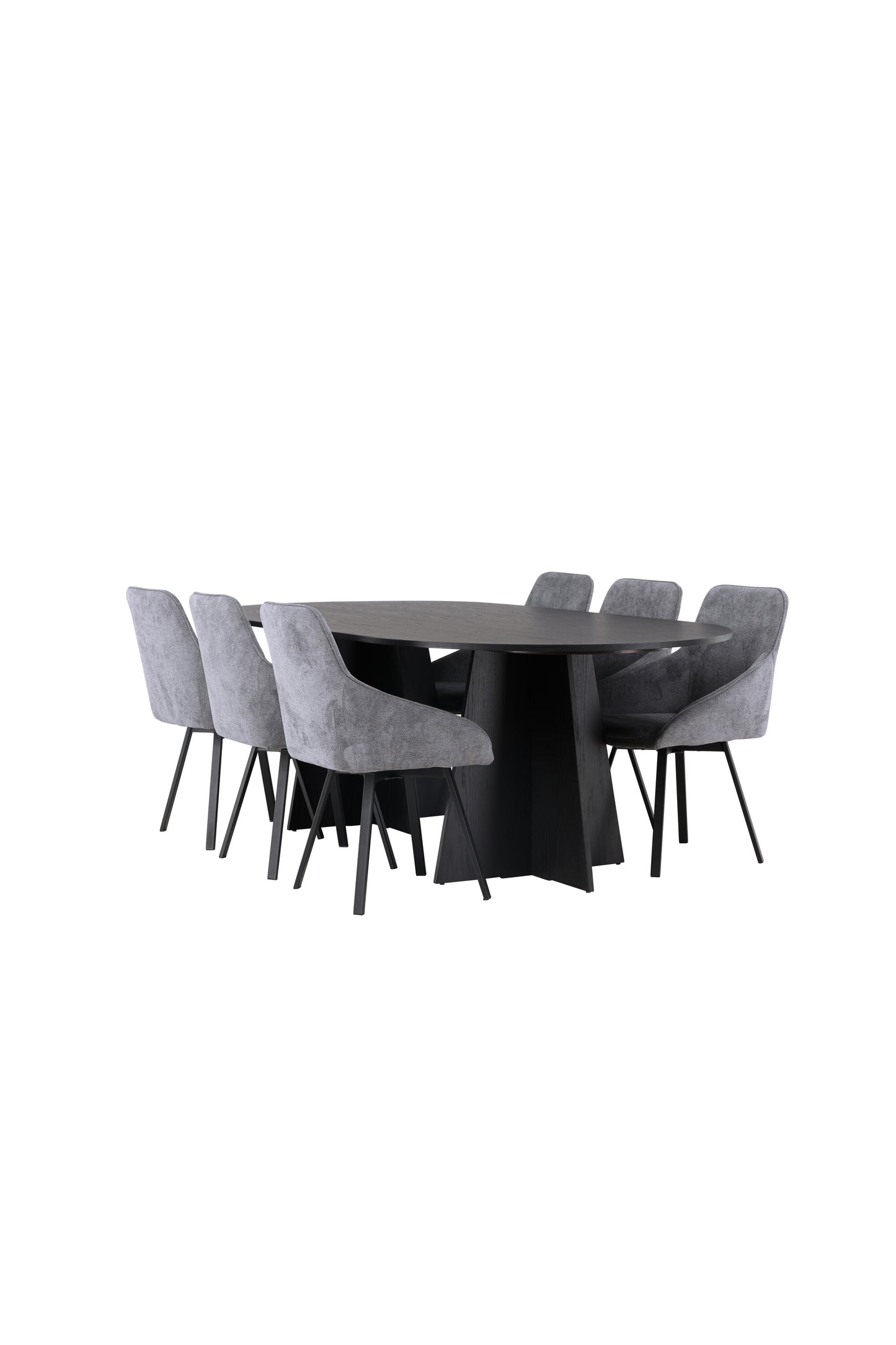 Bootcut Matbord med Rosie Stolarna – Bord: 75x230x115 Stol: 60x88x55