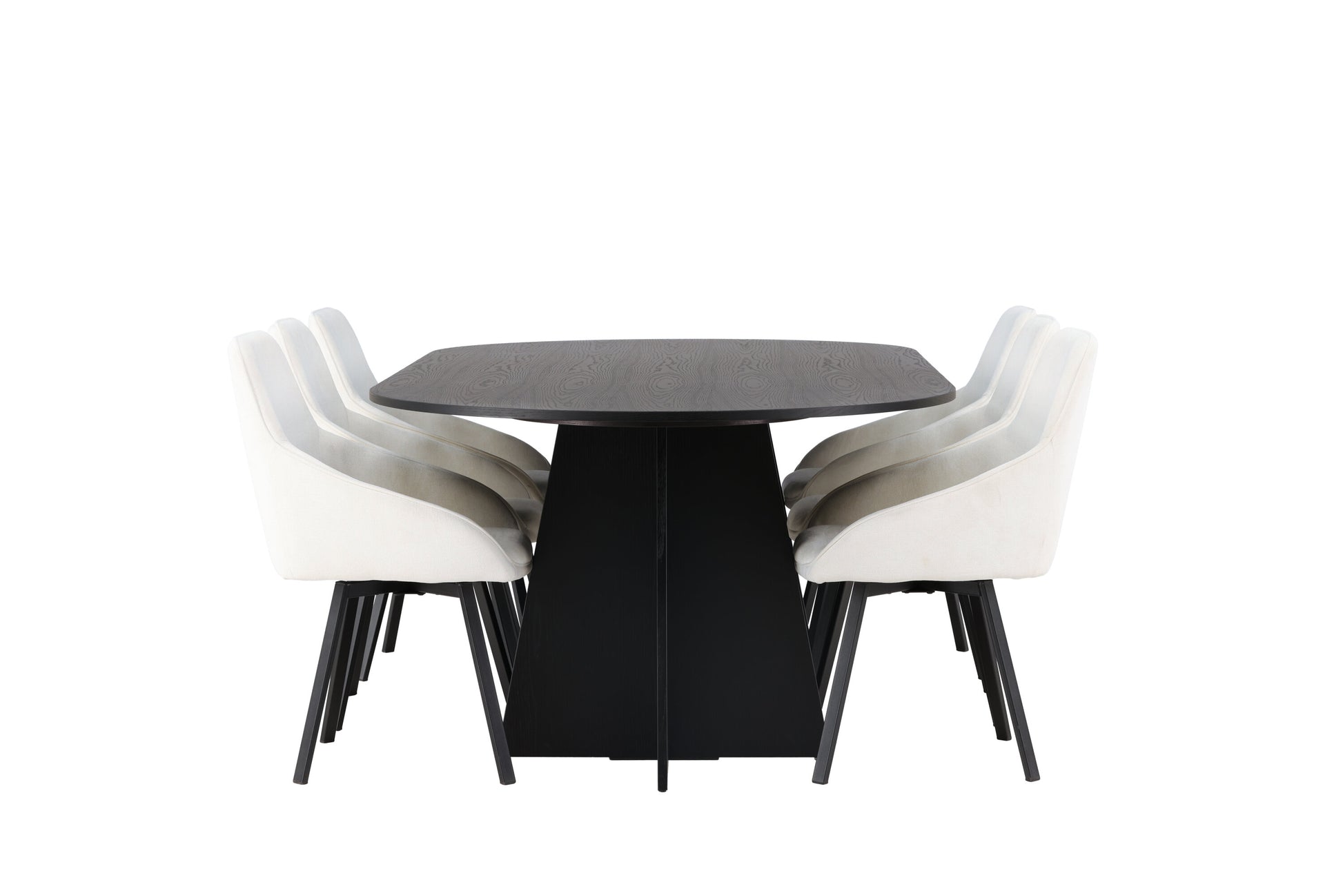 Bootcut Matbord med Rosie Stolarna – Bord: 75x230x115 Stol: 60x88x55
