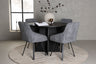 Bootcut Matbord med Rosie Stolarna – Bord: ⌀110 Stol: 60x88x55