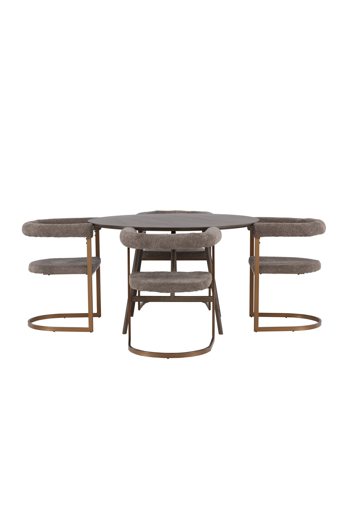 Kaseidon Matbord med Morning Stolarna – Bord: ⌀100 Stol: 54x75x65
