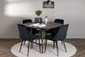 Kaseidon Matbord med Night Stolarna – Bord: ⌀100 Stol: 56x87x49