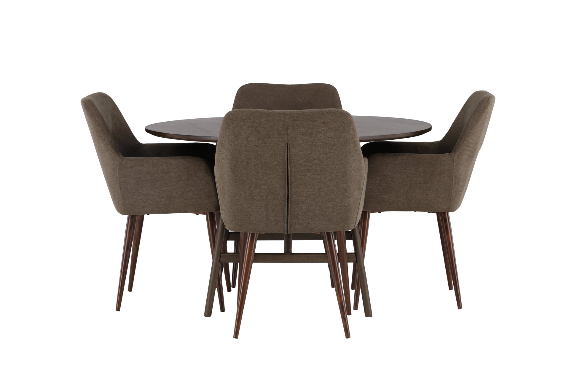 Kaseidon Matbord med Tomorrow Stolarna – Bord: ⌀100 Stol: 62x90x60