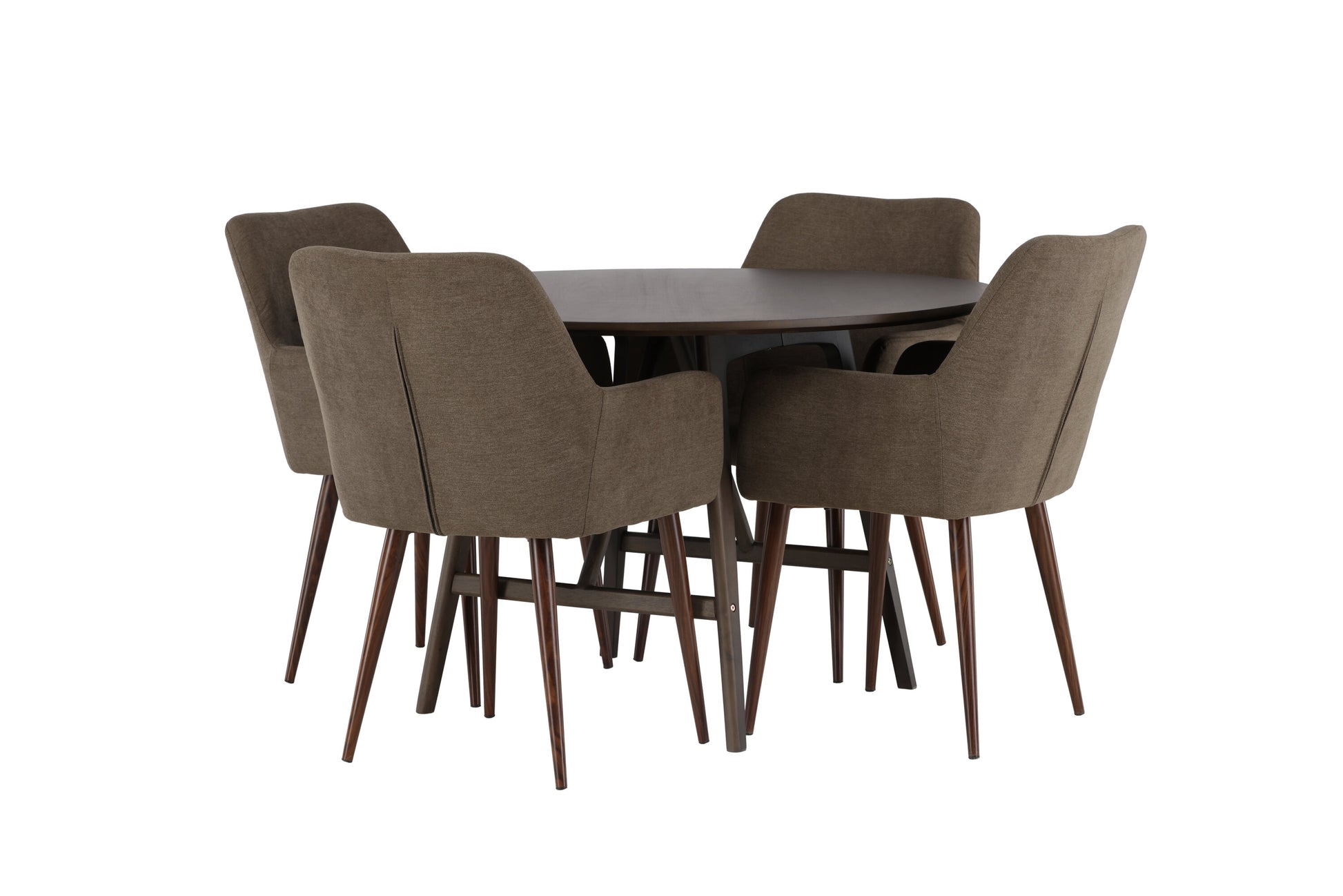 Kaseidon Matbord med Tomorrow Stolarna – Bord: ⌀100 Stol: 62x90x60