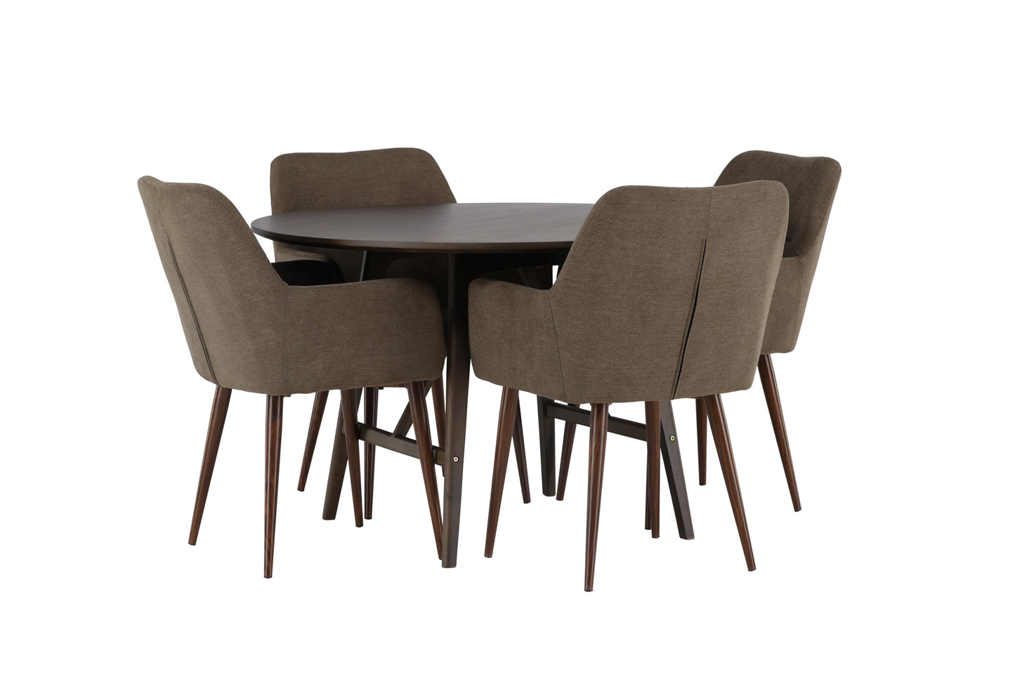 Kaseidon Matbord med Tomorrow Stolarna – Bord: ⌀100 Stol: 62x90x60