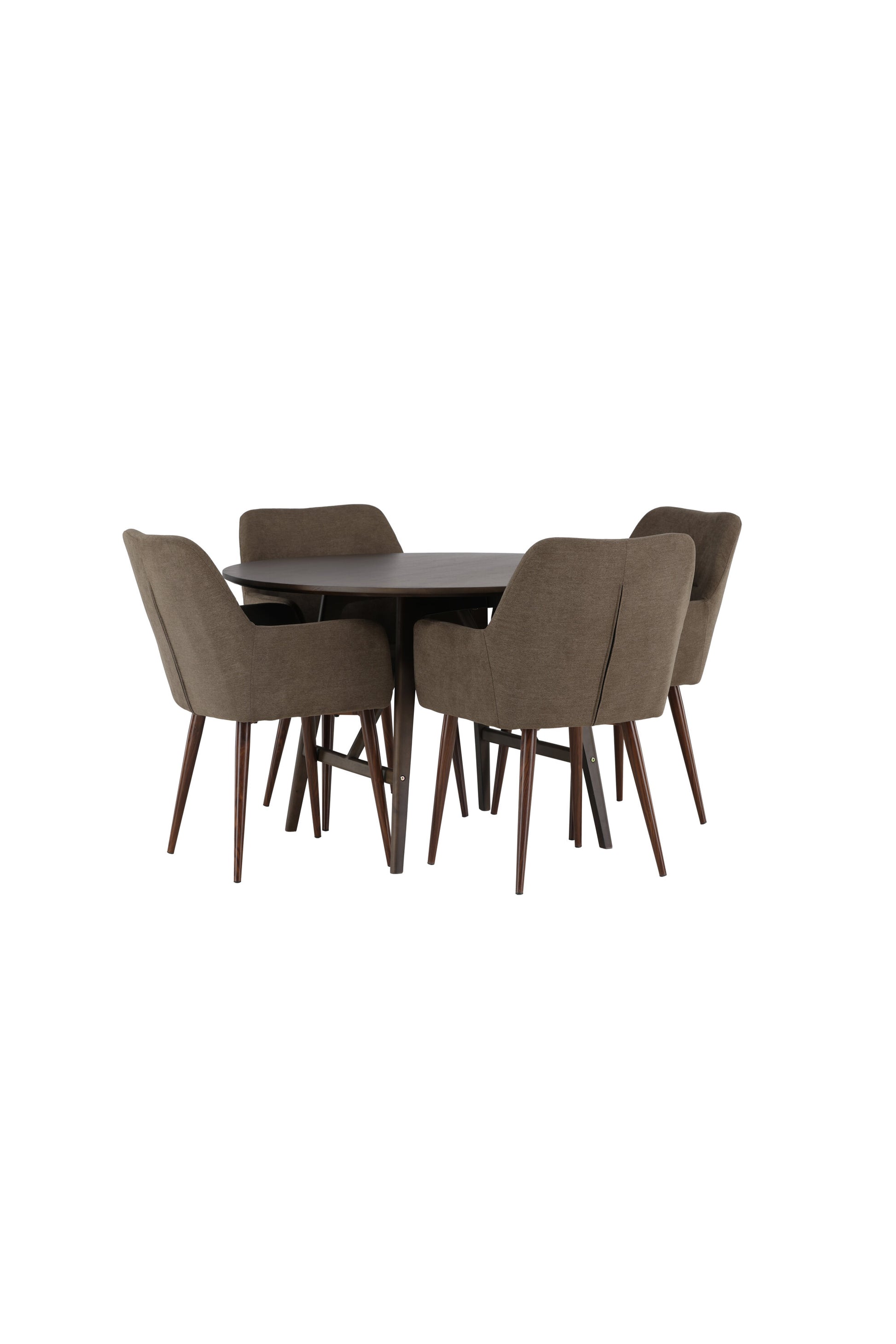 Kaseidon Matbord med Tomorrow Stolarna – Bord: ⌀100 Stol: 62x90x60