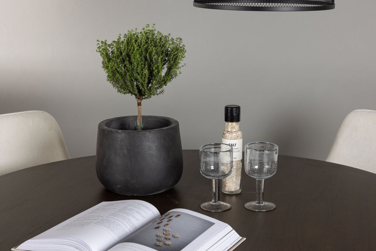 Kaseidon Matbord med Rosie Stolarna – Bord: ⌀100 Stol: 60x88x55