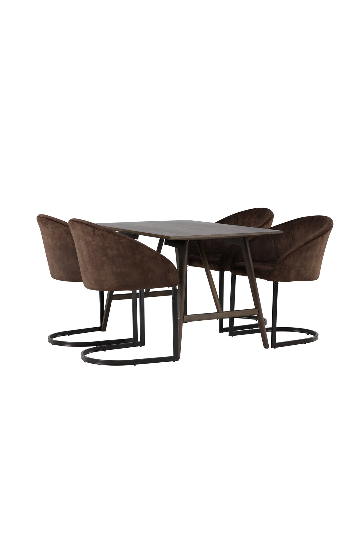 Kaseidon Matbord med Evening Stolarna – Bord: 75x120x80 Stol: 65x82x56