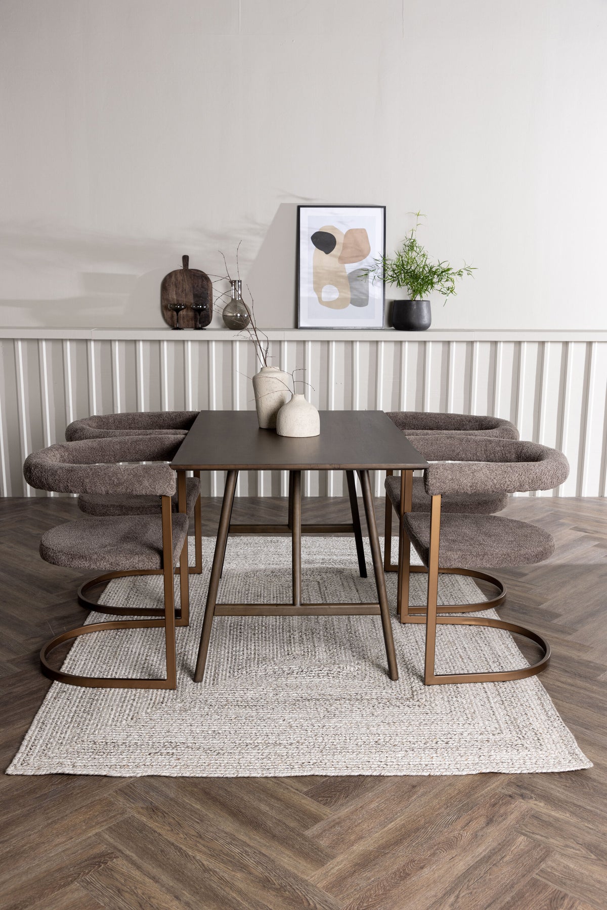 Kaseidon Matbord med Morning Stolarna – Bord: 75x120x80 Stol: 54x75x65