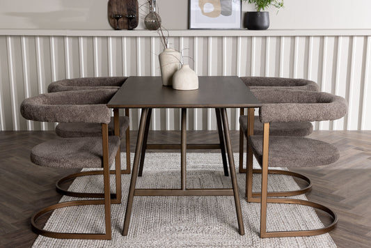Kaseidon Matbord med Morning Stolarna – Bord: 75x120x80 Stol: 54x75x65