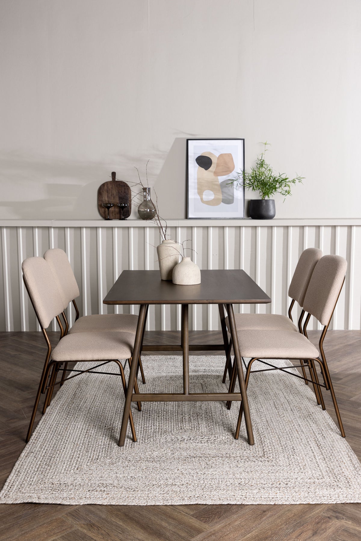 Kaseidon Matbord med Seda Stolarna – Bord: 75x120x80 Stol: 56x94x48,5