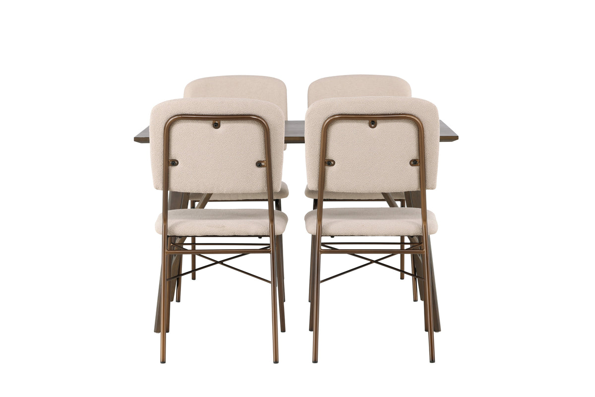 Kaseidon Matbord med Seda Stolarna – Bord: 75x120x80 Stol: 56x94x48,5