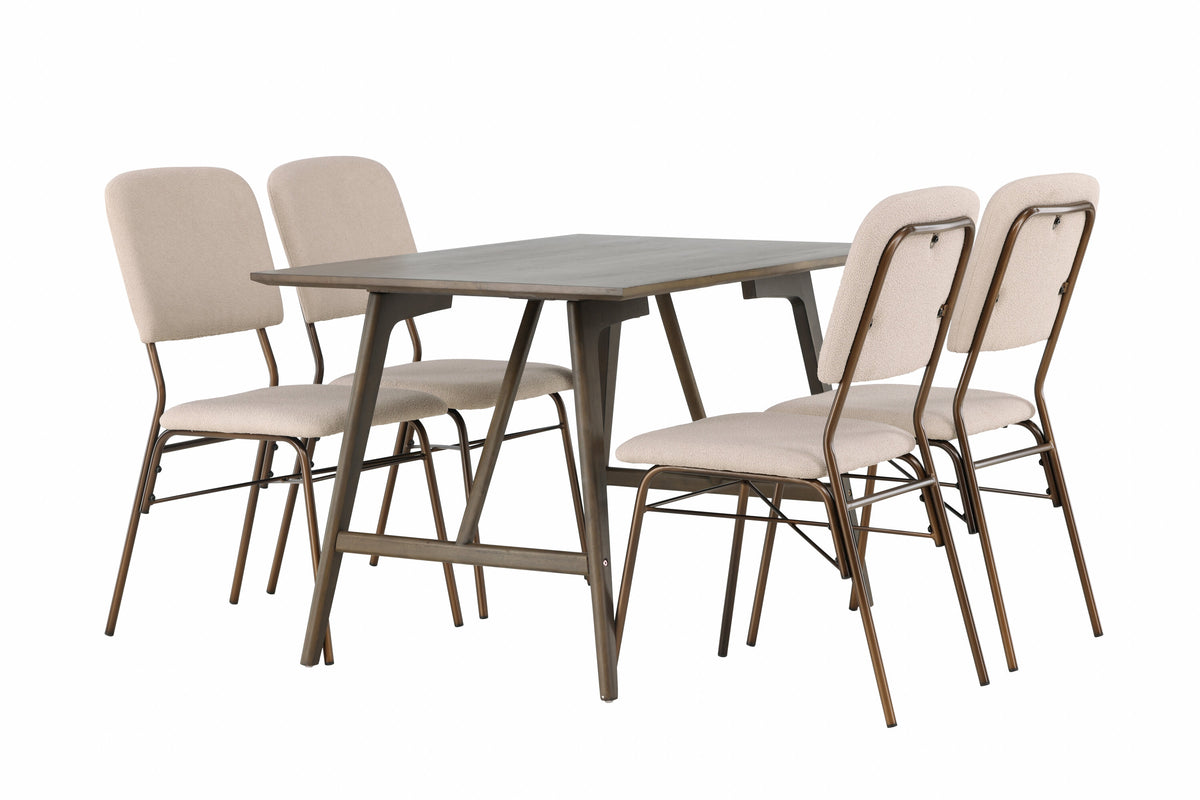 Kaseidon Matbord med Seda Stolarna – Bord: 75x120x80 Stol: 56x94x48,5
