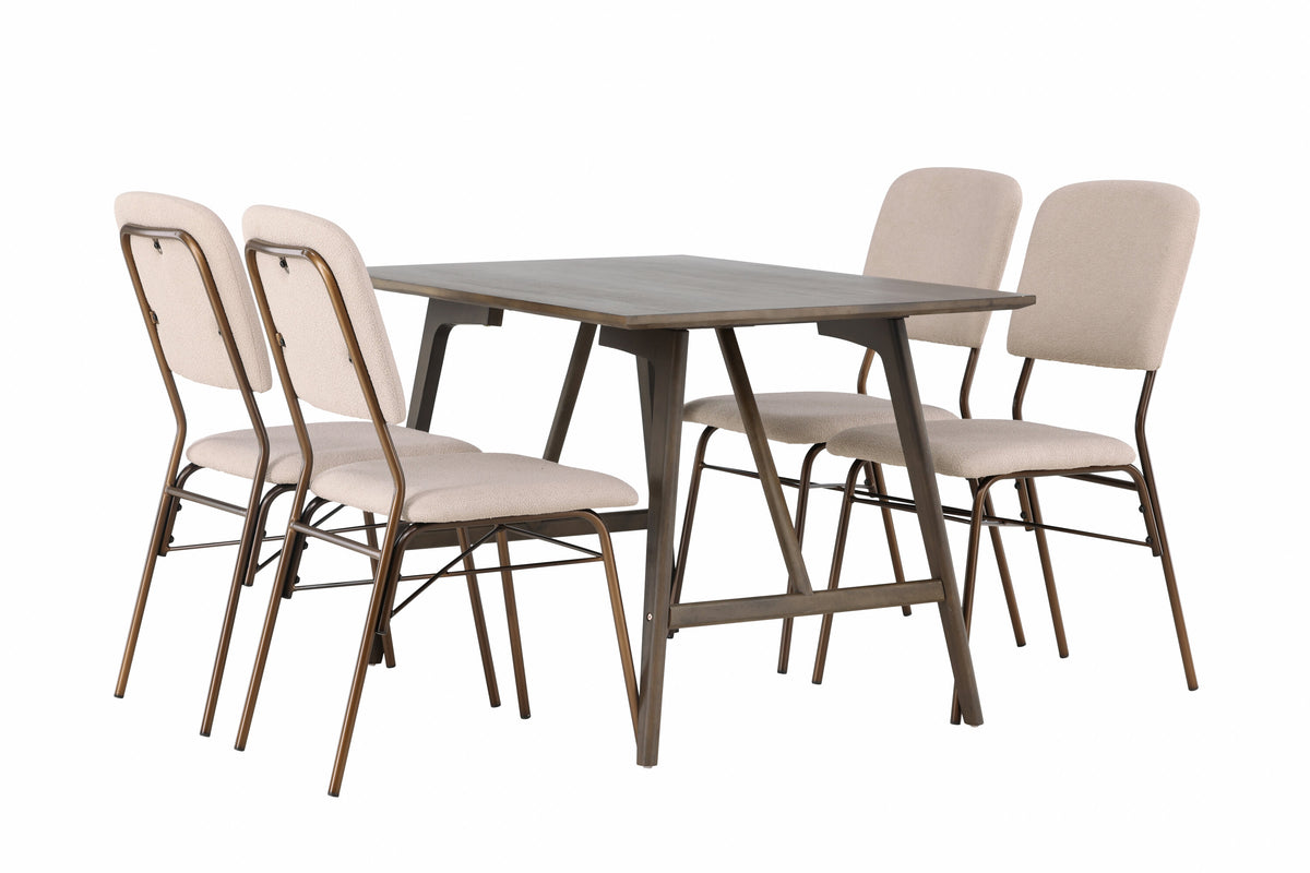 Kaseidon Matbord med Seda Stolarna – Bord: 75x120x80 Stol: 56x94x48,5