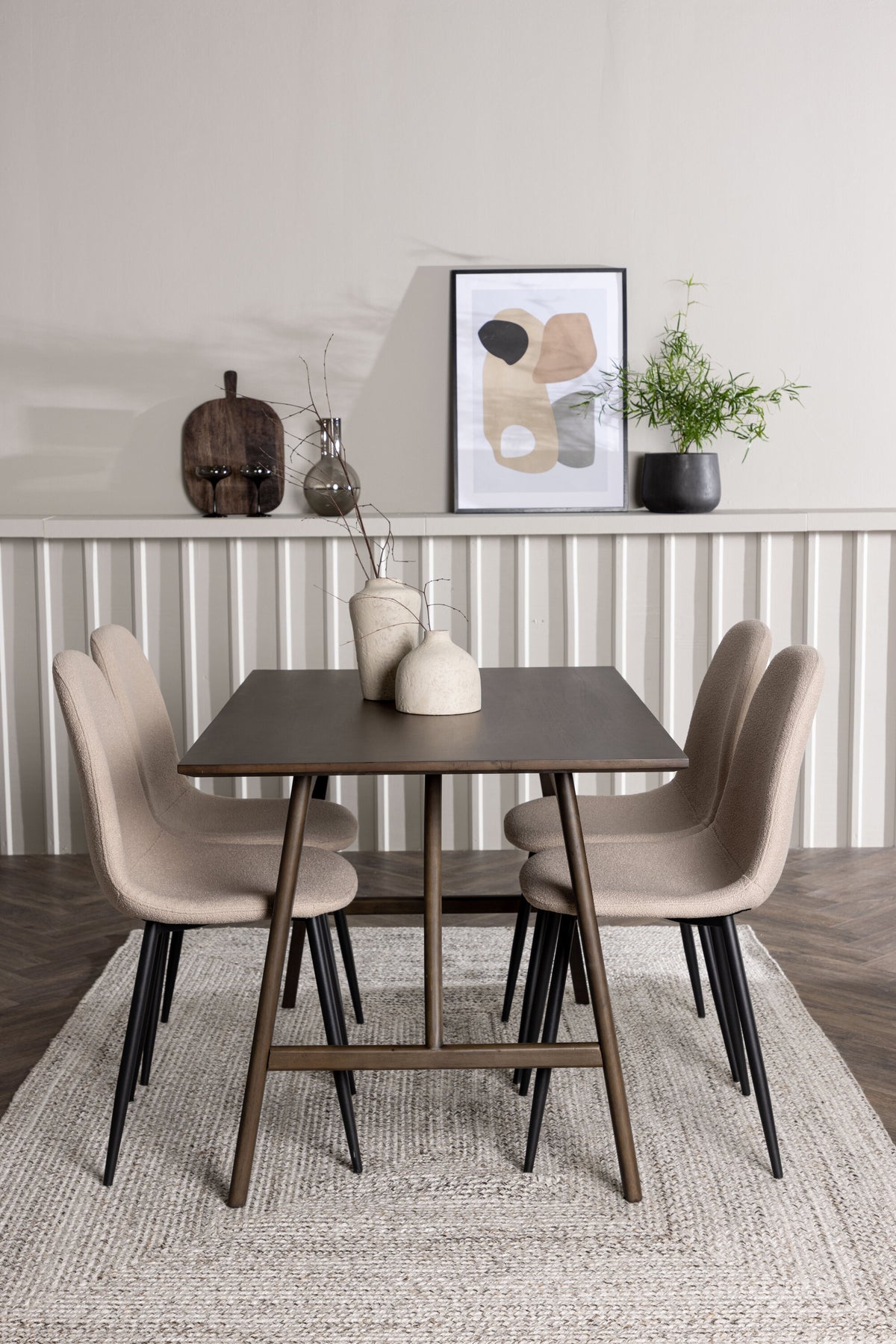 Kaseidon Matbord med Polar Stolarna – Bord: 75x120x80 Stol: 52x90x45