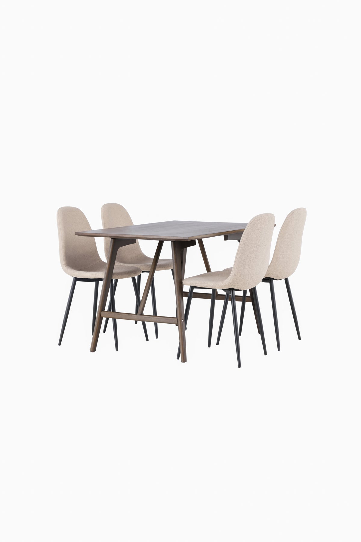 Kaseidon Matbord med Polar Stolarna – Bord: 75x120x80 Stol: 52x90x45