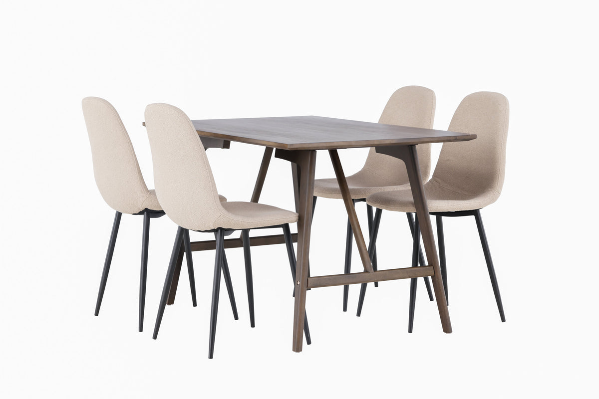 Kaseidon Matbord med Polar Stolarna – Bord: 75x120x80 Stol: 52x90x45
