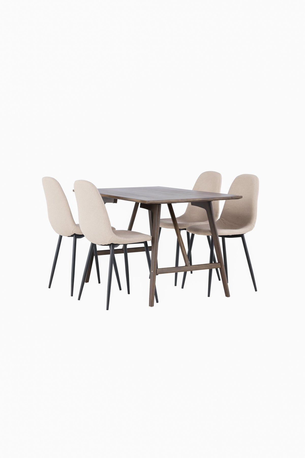 Kaseidon Matbord med Polar Stolarna – Bord: 75x120x80 Stol: 52x90x45