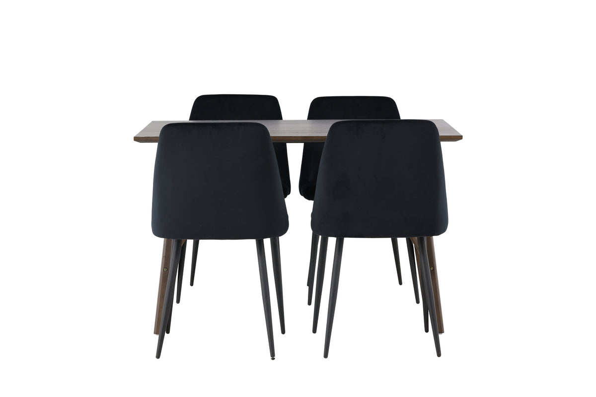 Kaseidon Matbord med Night Stolarna – Bord: 75x120x80 Stol: 56x87x49