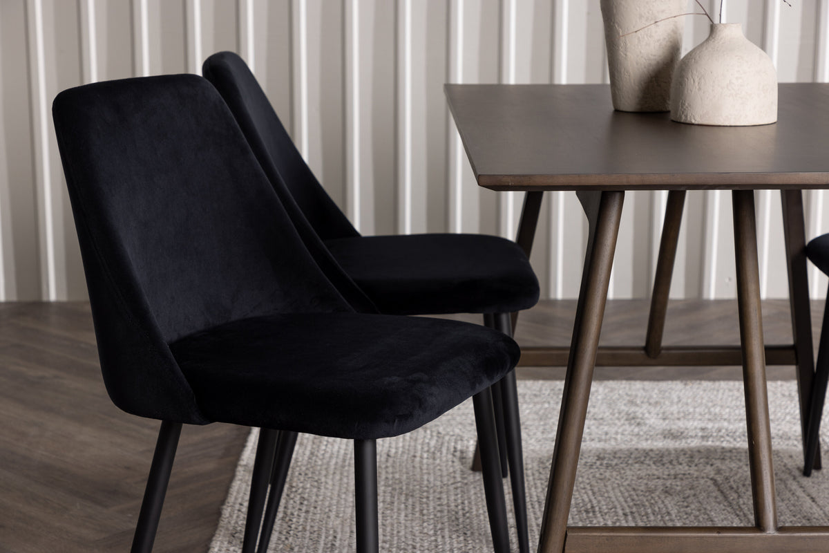 Kaseidon Matbord med Night Stolarna – Bord: 75x120x80 Stol: 56x87x49